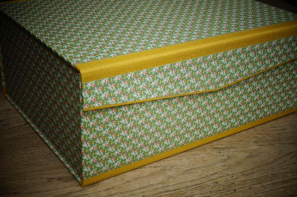 Stabile Leinenkanten Geschenk und Aufbewahrungsbox